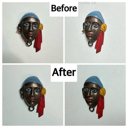 Restoring Enamel on 90-Year Old Pirate Brooch