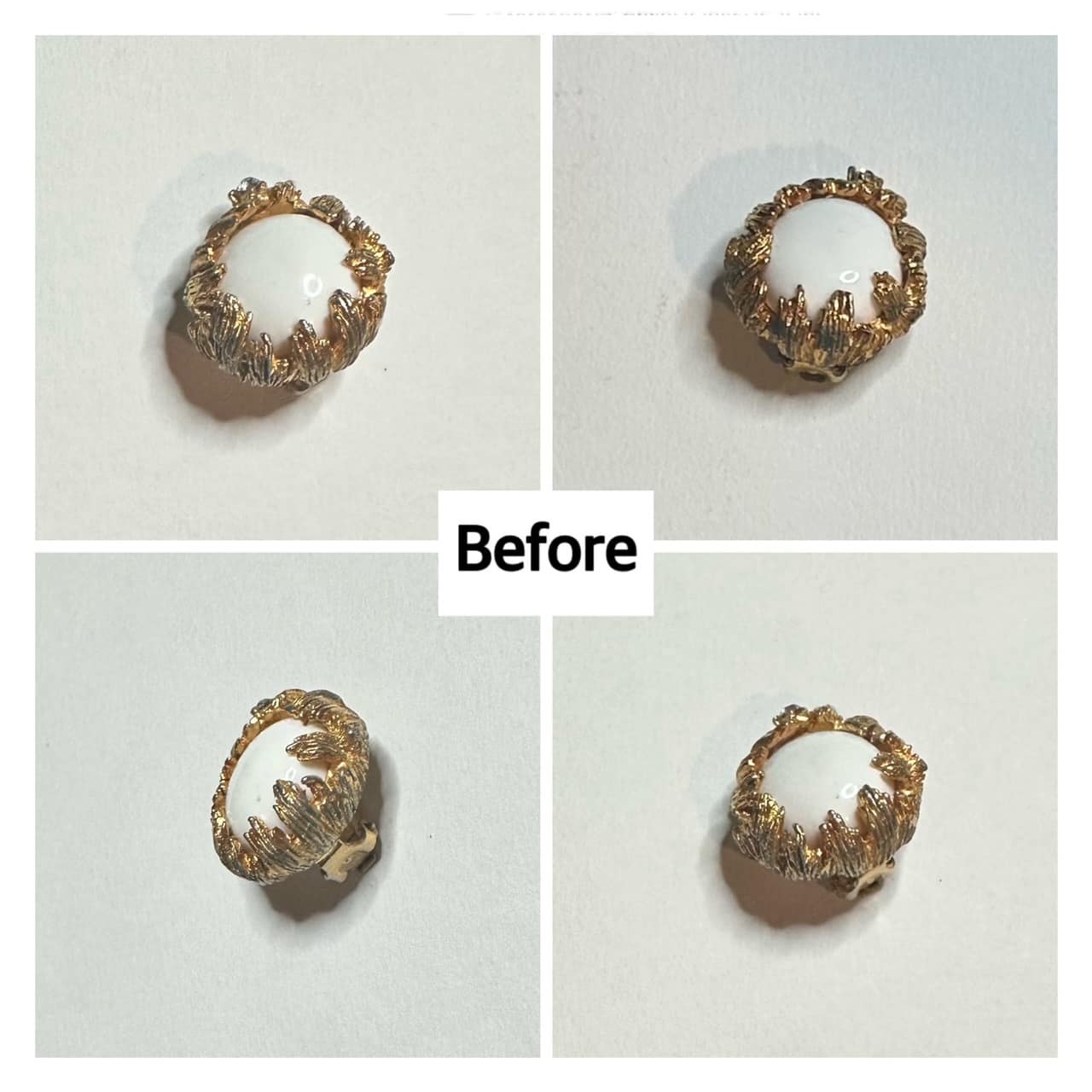 Restoring Gold Plate on Retro Earrings